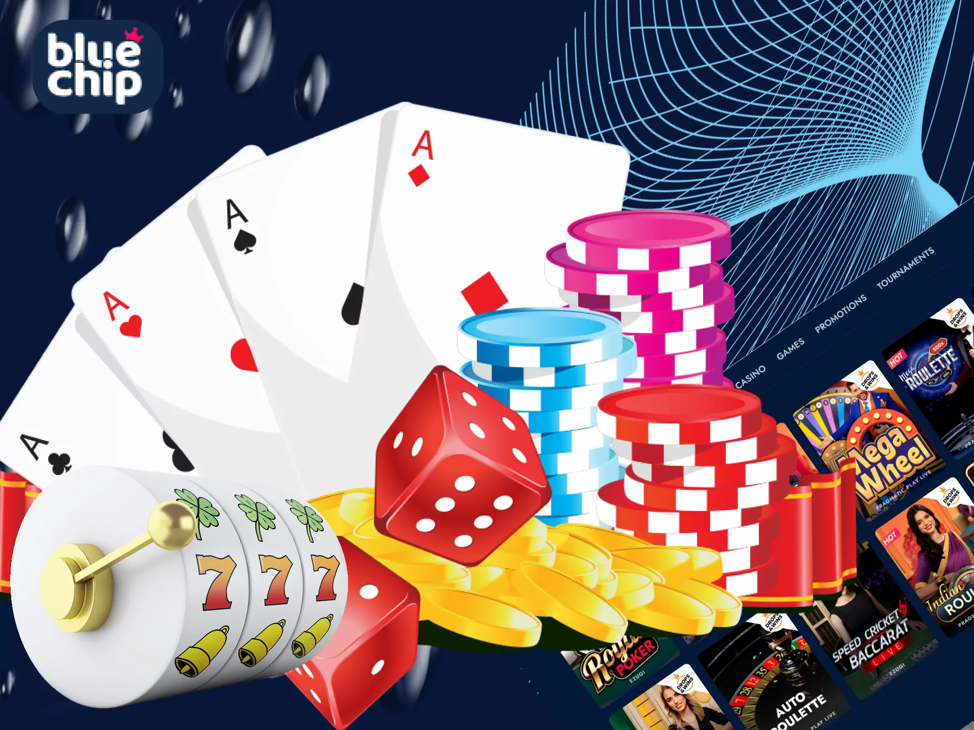 Play casino games and win the reat jackpot.