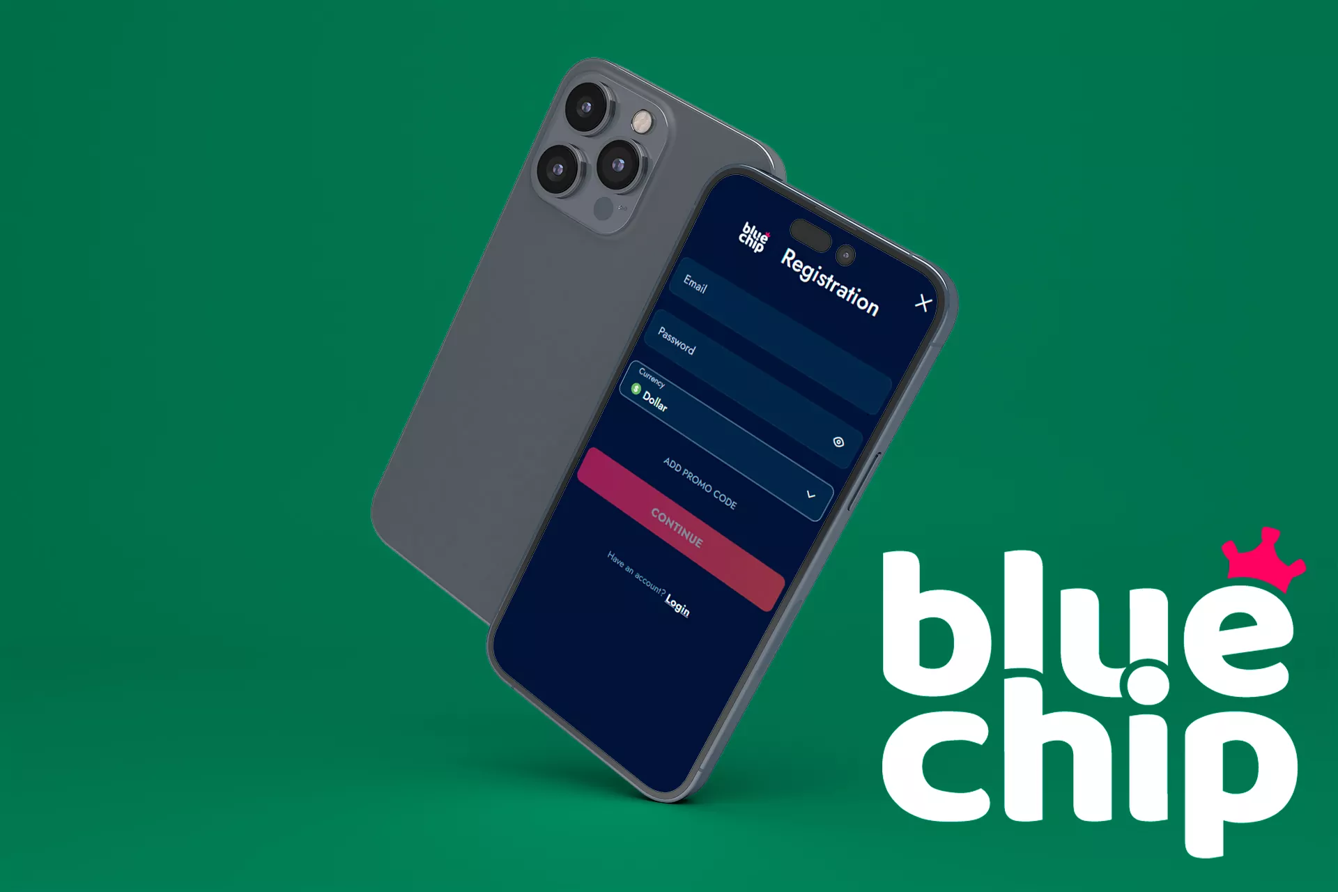 Create the Bluechip account.